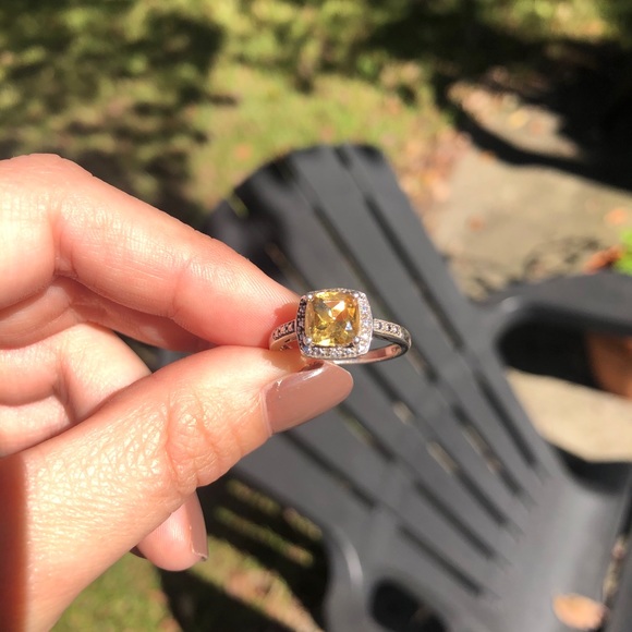 Jewelry - Citrine and Silver Ring.